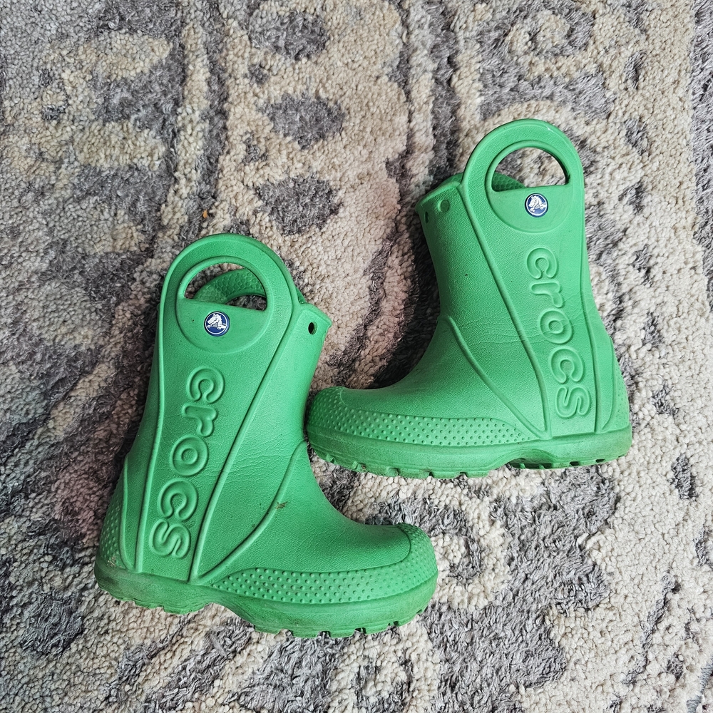 Crocs Kids Green Boots